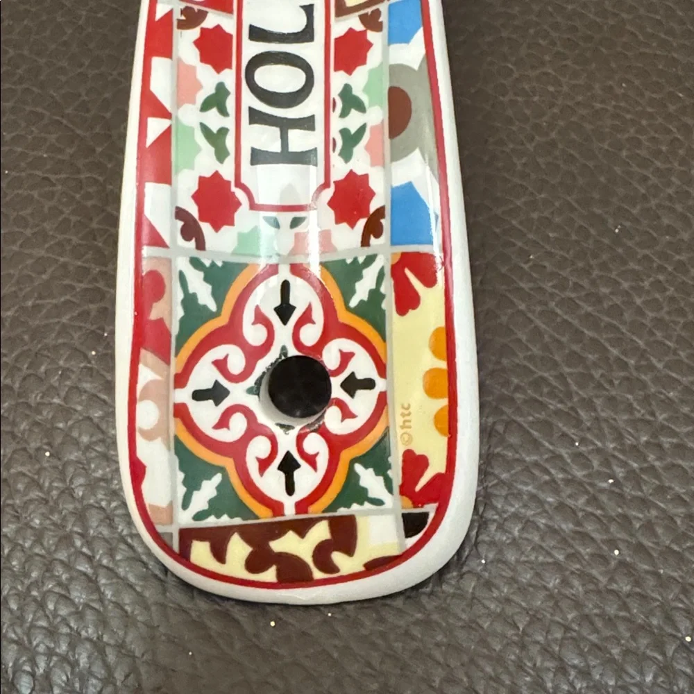 Ceramic Multi Colored Spoonrest from Valencia Spain